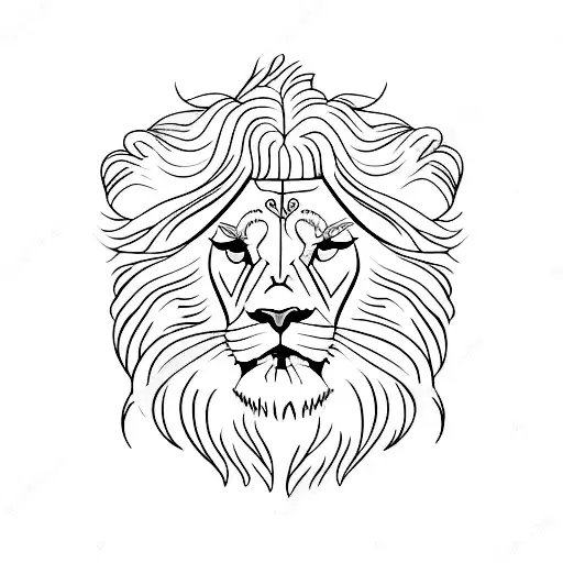 A Majestic Lion Standing In Front Of The Colosseum