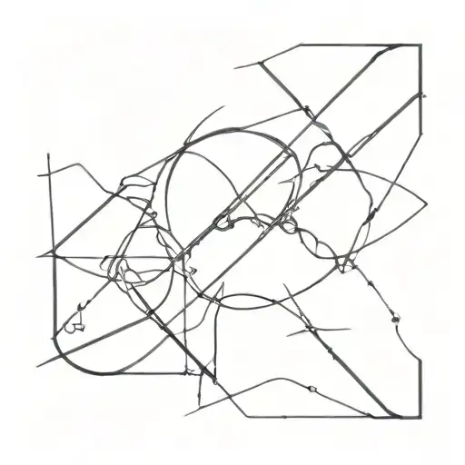 A Minimalist Tattoo Symbolizing The Constant Battle Within Oneself To Choose Between Good And Evil