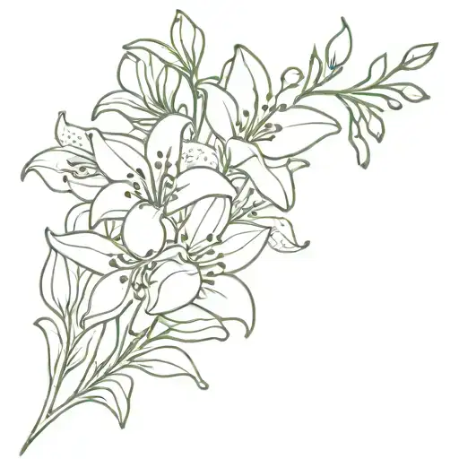 Lily Lilac Bluebell Bouquet