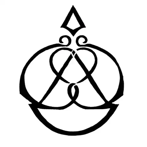 Alpha And Omega Logo Above The Crown