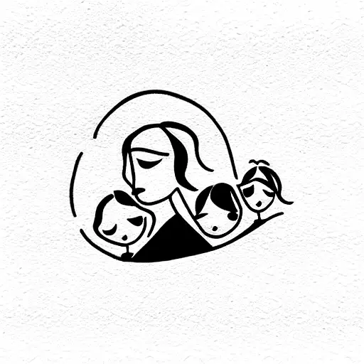 Mother And 4 Daughters