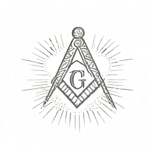 Masonic Symbole With Thumb Prints
