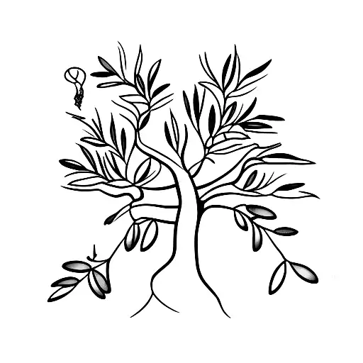 Olive Tree With Many Branches