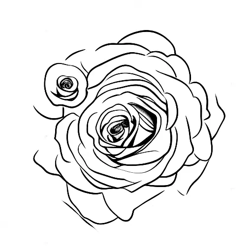 A Rose With Roman Numerals Beneath It