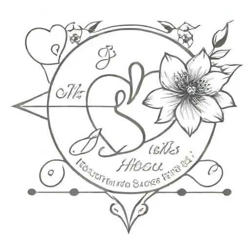 The Inscription Freedom And Success And Around Minimalistic Flowers And Hearts