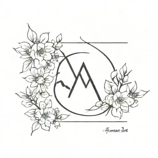 A Minimalist Tattoo Design Fir My Last Love That His Name Is Mohammad