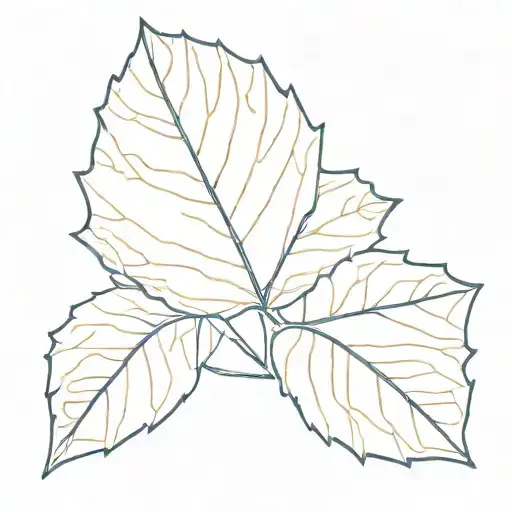 Single Aspen Leaf
