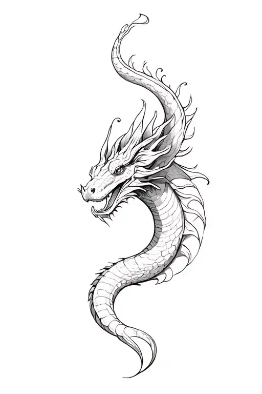 Water Dragon Flying Serpentine