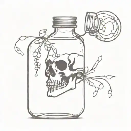 Skull In A Bottle