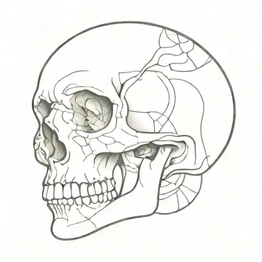 Face Getting Pulled Off And Peeled From A Skull