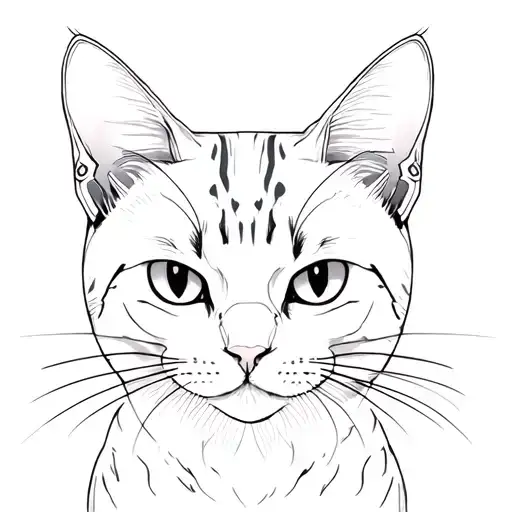 Cat With Cyberpunk Aesthetics