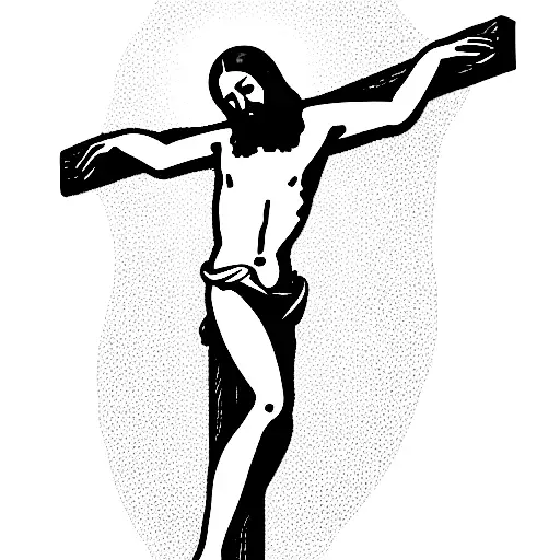 Jesus Crucifixion With Good And Bad Thief