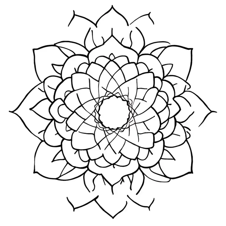 Mandala Design Incorporating Elements