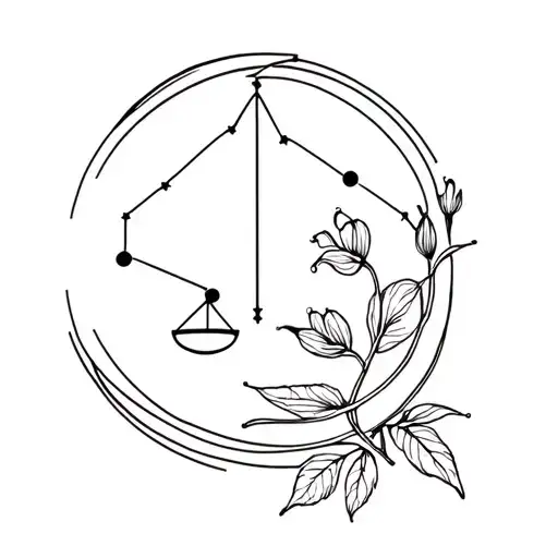 Libra Constellation Moon Flower Growing