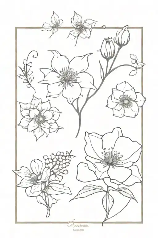 October And December Birth Flower Bouquet