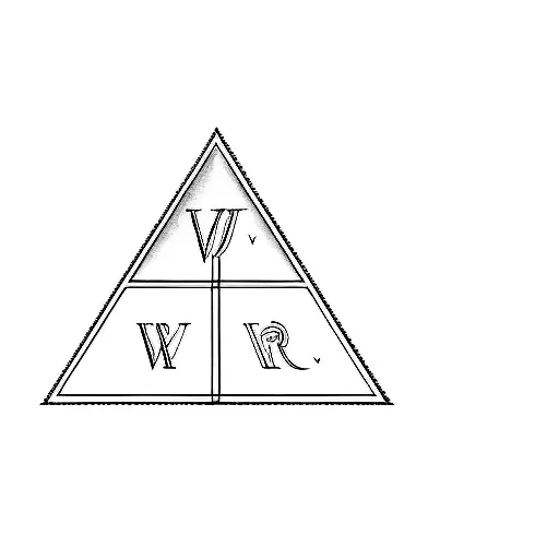 A Triangle With The Word Vir