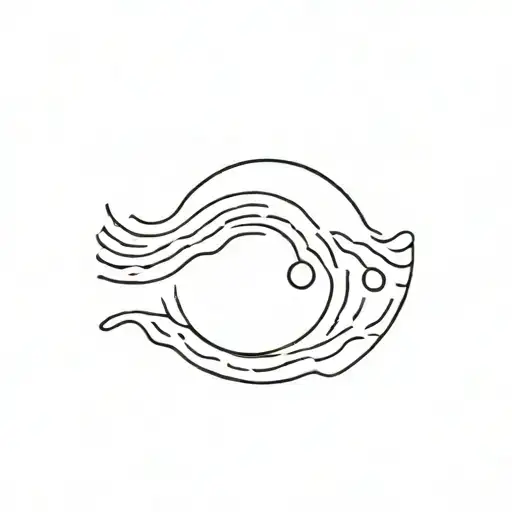 Vynl Record With Water Waves