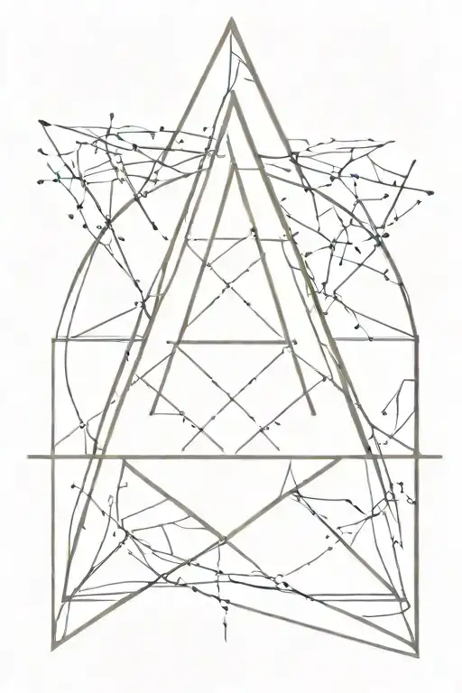 Wind Rose Inside A Triangle