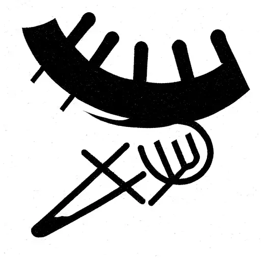 Drumsticks And Music Note