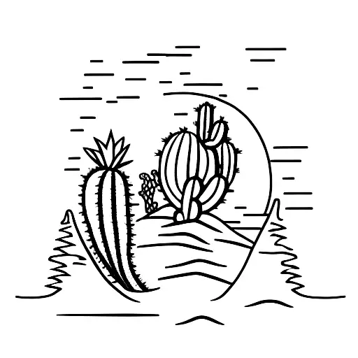 Cactus Morhphing Into Pine Tree