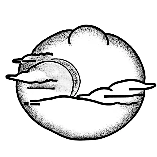 Cloud Storm With A Sun