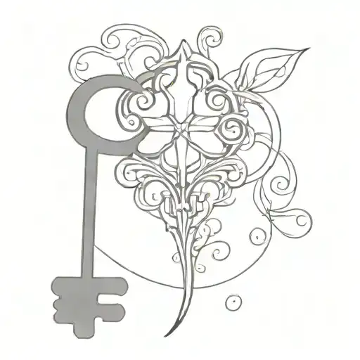 Coverup Of A Bad Key Tattoo Design