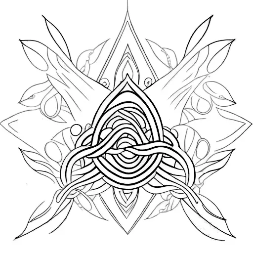 Create A Tattoo Of Healing Hands Surrounded By Reiki Energy