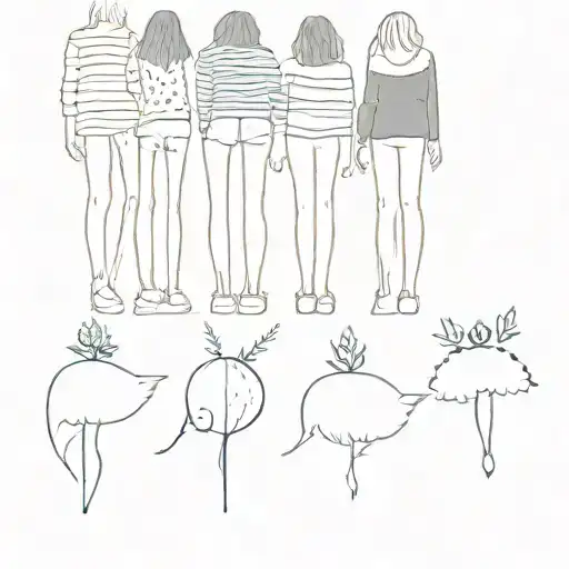 Small Minimal Tattoo Matching For 5 Cousins Different Age Gaps And Genders