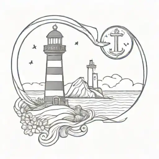 Anchor And Lighthouse