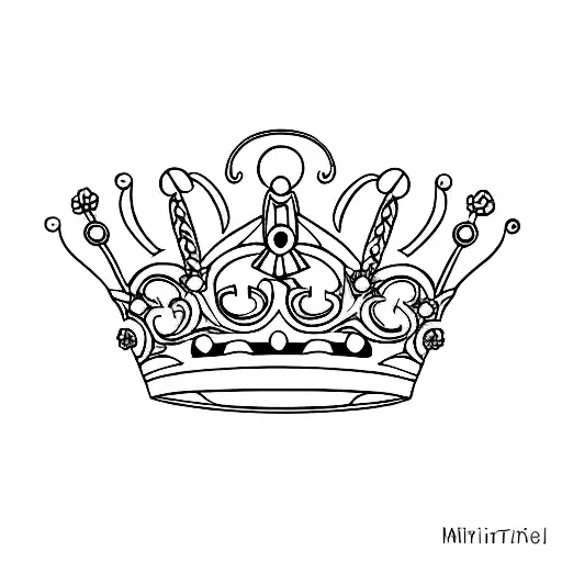 Thron Crown With Flowers