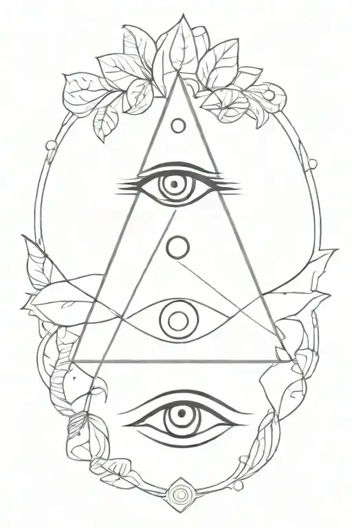 Third Eye Opening Feminine Fine Line