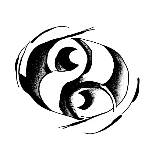 Cat Hourglass Yin Yang