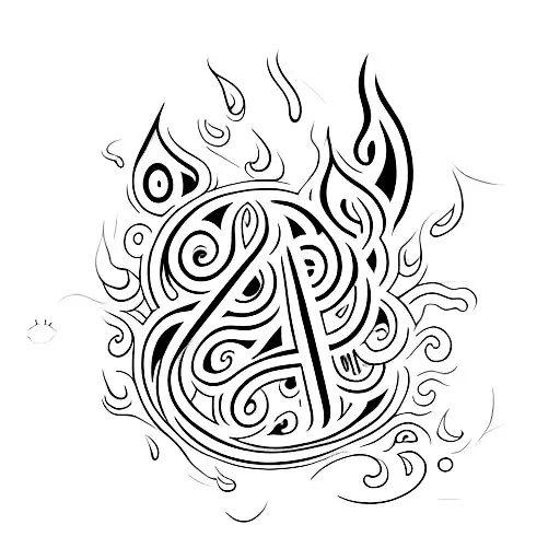 Word Loyalty With Flames