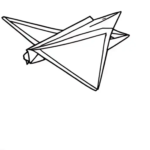 Easle With Paper Airplane Being Drawn