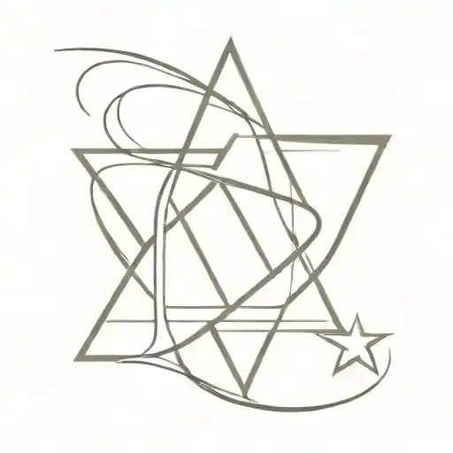 Star Of David Made From A Snake