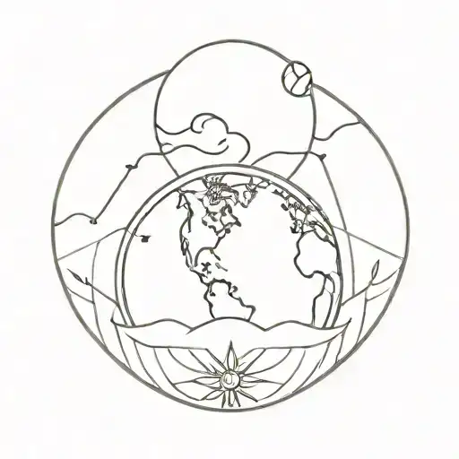 Earth Moon Surrounded