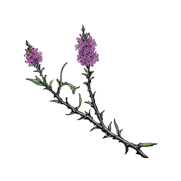 Lilacs Going On Thorns