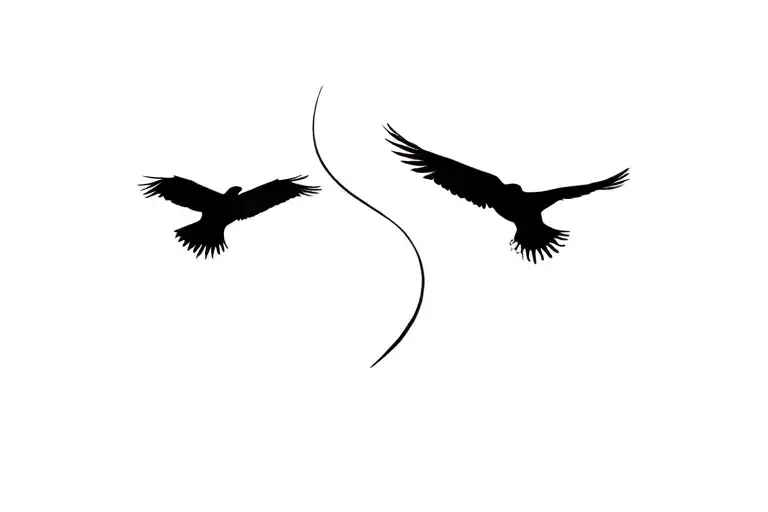 Birds Flying Together