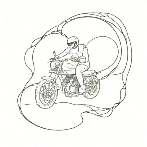 Pulse Line And Motorcycle Riding