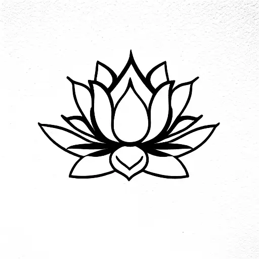 Lotus Flower With Gem