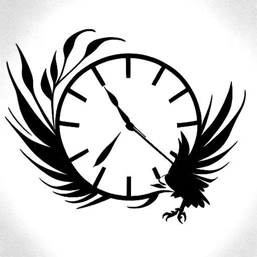Clock With Eagle On Arm