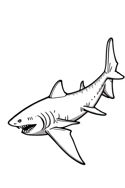 Nursing Shark From Top View