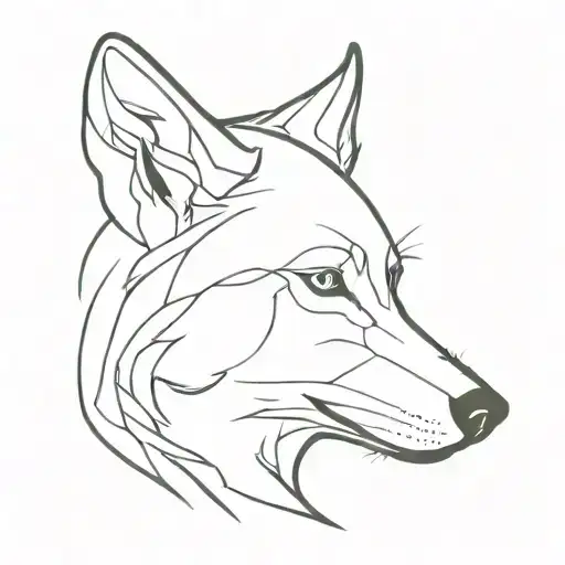Wolf Face Profile