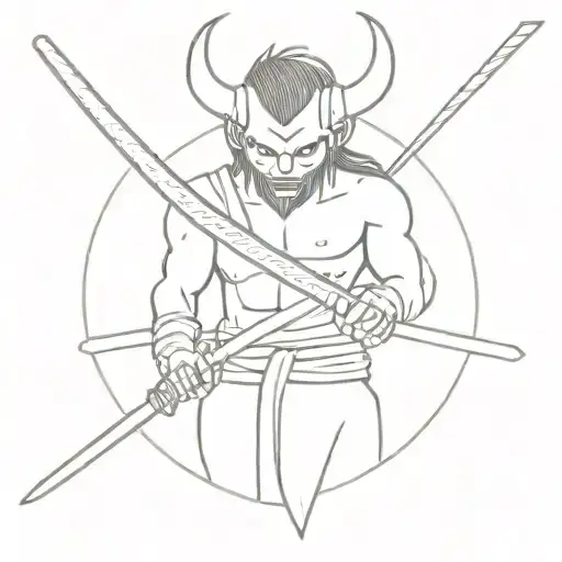 Demon With Katana