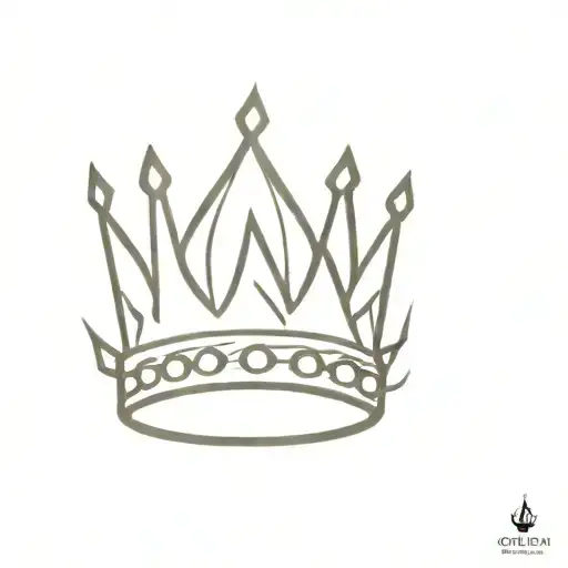 Create Only Crown Tattoo Design