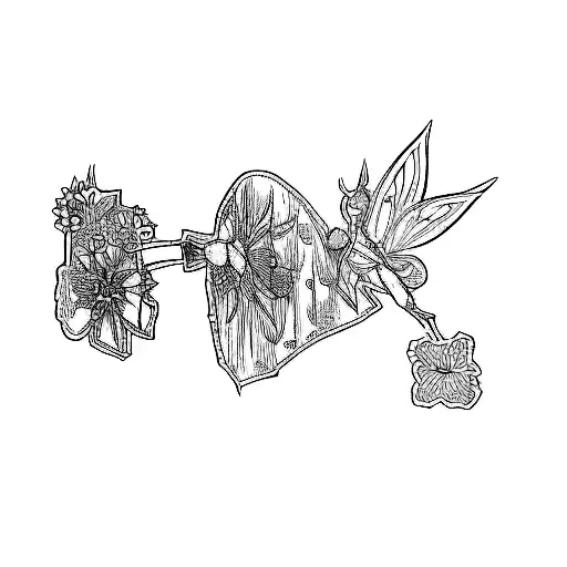 A Fairy With A Flower In Her Hair