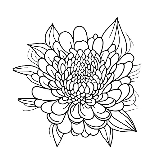 Vine With Chrysanthemum