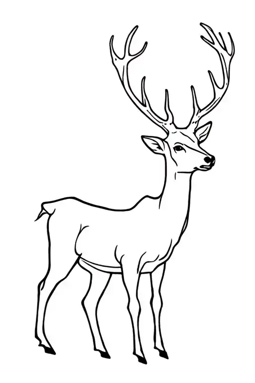 Deer Standing Side