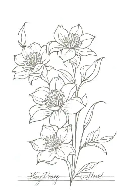 May July August October Birth Flower Bouquet