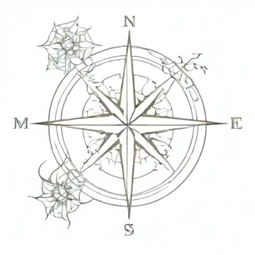 Compass Rose With First Name Mila 20 06 19